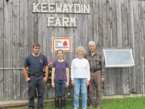 The Pike Family at Keewaydin Farm (L-R) Dan, Suzi, Claire, and Les Pike